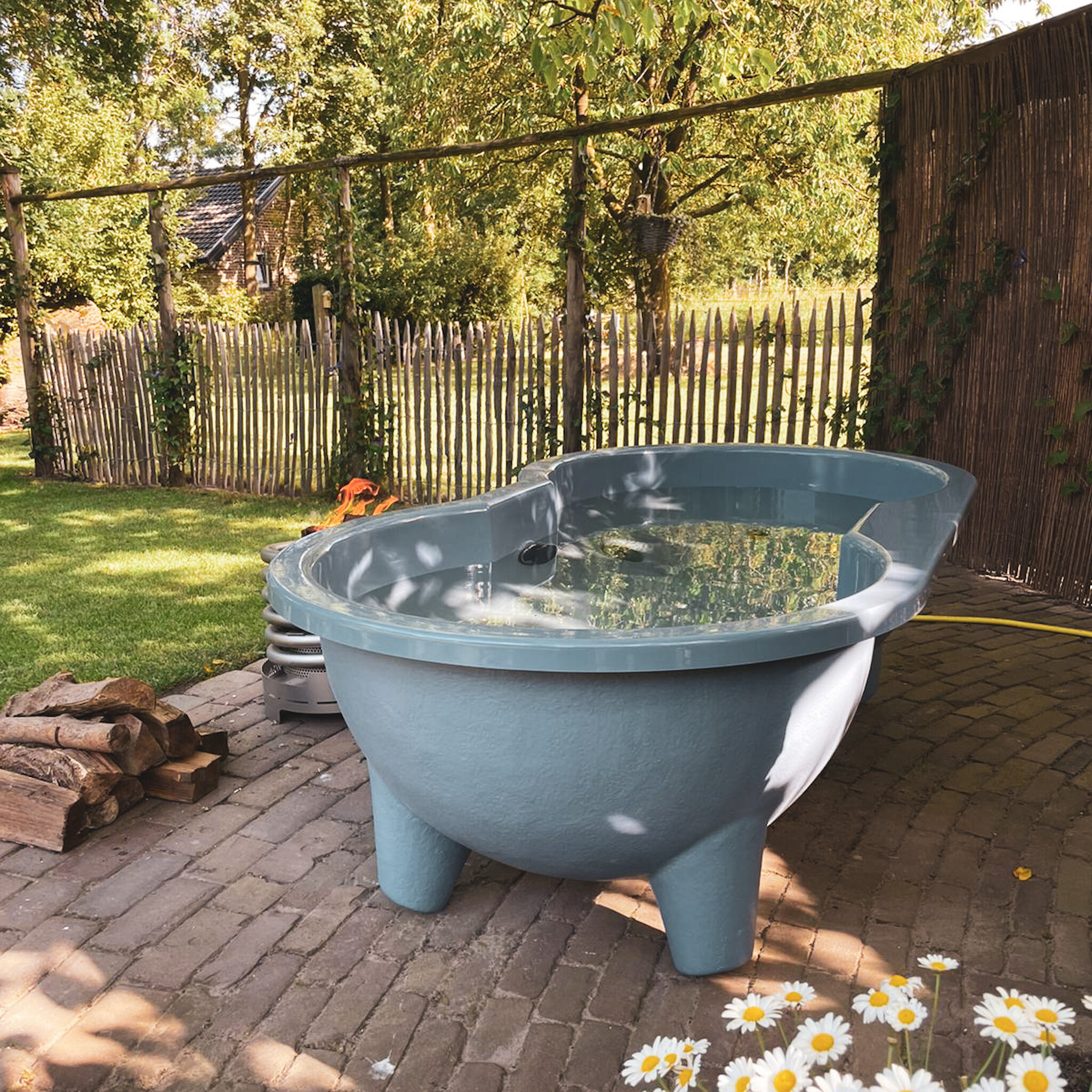 Houtgestookte hottub voor twee personen